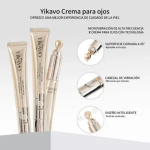 Yikavo Multieffekte Augencreme mit elektrischem Massagegerät zur Linderung von Schwellungen, feinen Linien, Augenringen und Augenpartien
